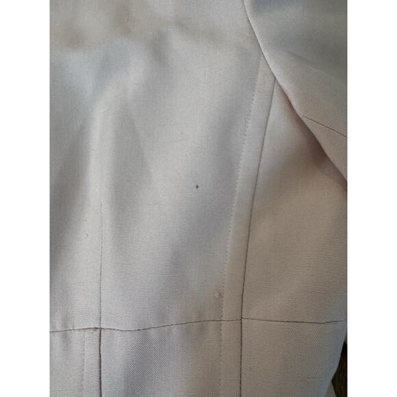 Vintage Christian Dior Baby Pink Blush Blazer Mother Pearl Buttons The Suit 80s - Picture 14 of 16